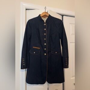 Maximilian Amaretta Gehrock Trachten jacket Schneiders Salzburg 8 Navy New